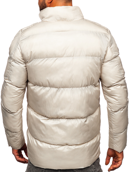 Blouson d'hiver matelassé pour homme beige Bolf 0025