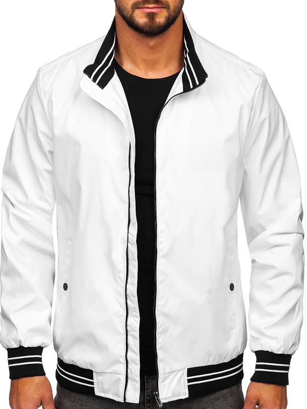 Blouson de transition pour homme blanche Bolf 7345
