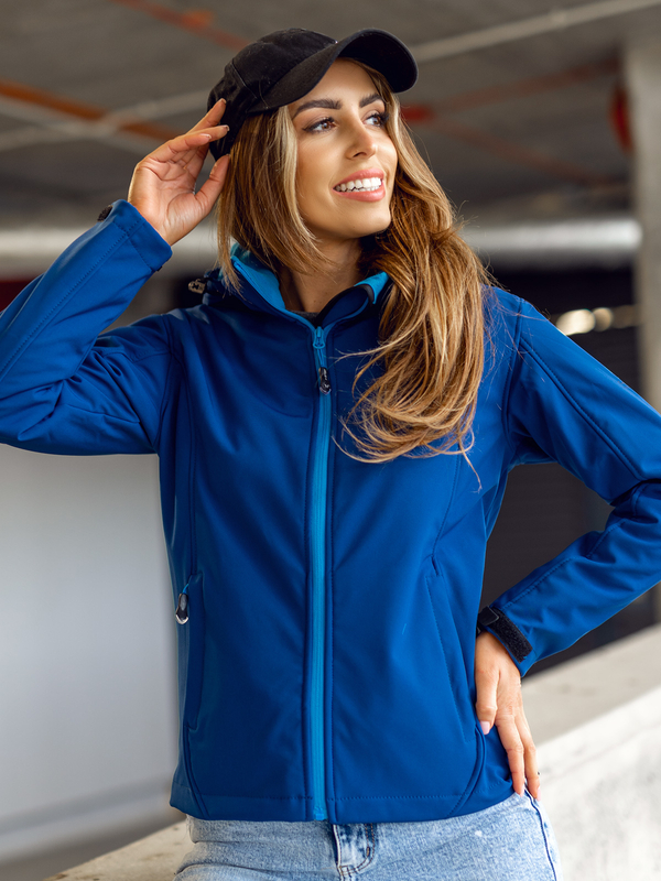 Femme Blouson softshell de transition Bleu foncé Bolf AB056