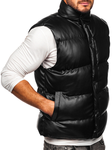 Gilet matelassé pour homme noir Bolf 0023