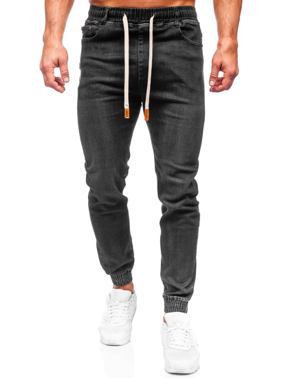 Homme Pantalon jogger en jean Noir Bolf 9070