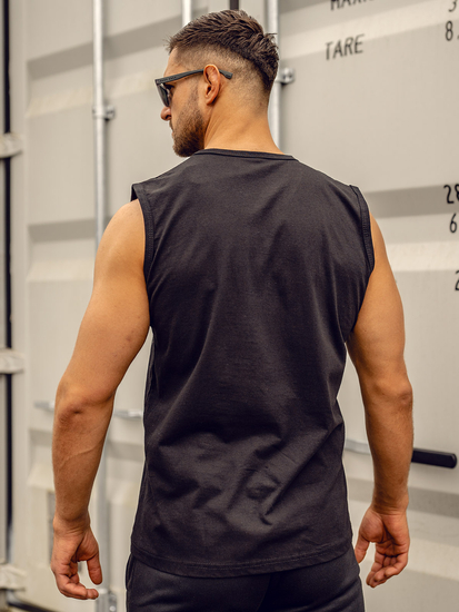 Homme Débardeur imprimé Noir Bolf 14815A