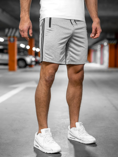 Short de sport pour homme gris Bolf 68058A