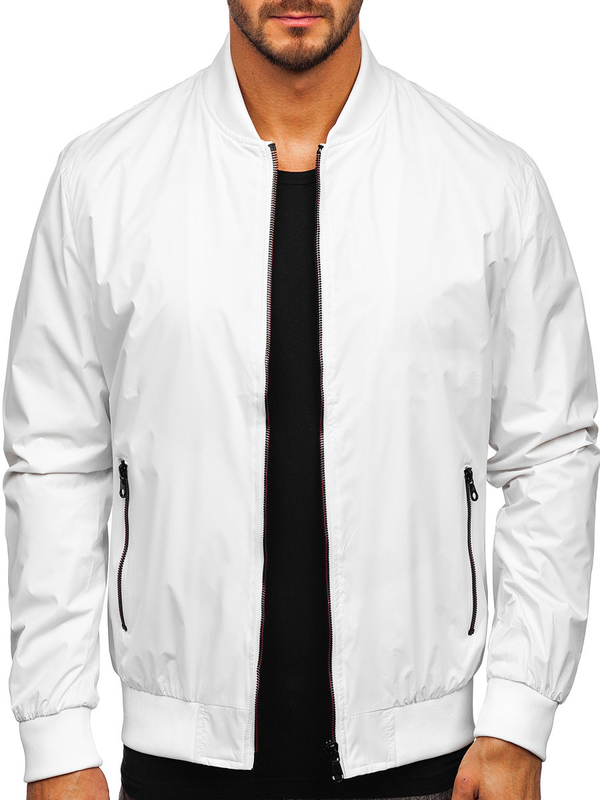 Blouson bomber de transition pour homme blanc Bolf 7116