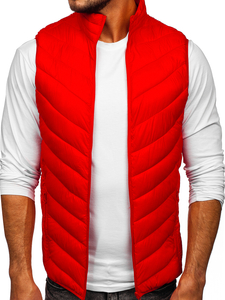 Gilet matelassé pour homme rouge Bolf 13073