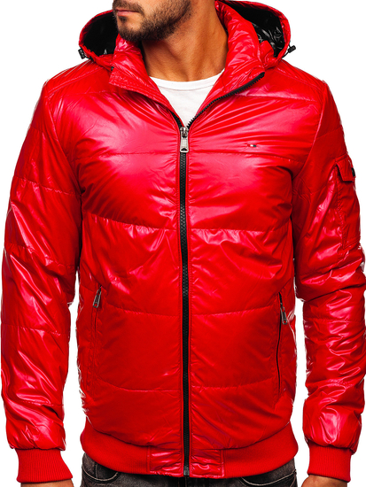 Blouson de transition sportif matelassé pour homme rouge Bolf 2143
