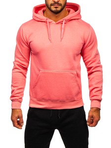 Survêtement avec sweat-shirt à capuche kangourou pour homme rose Bolf D002-53