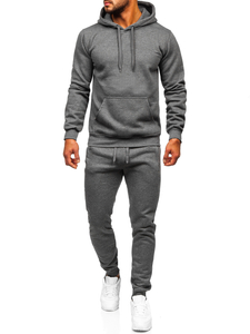 Survêtement à capuche pour homme anthracite Bolf D003