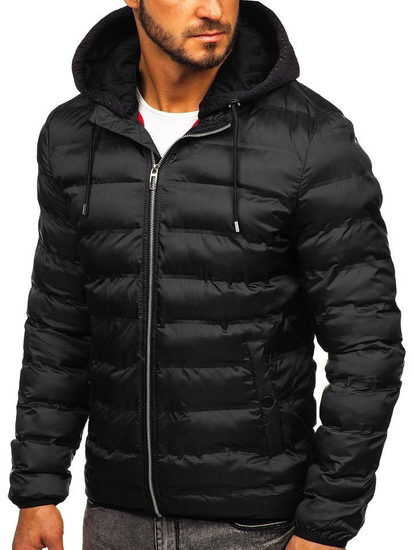Blouson pour homme d'hiver noir Bolf 5332
