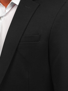Homme Veste de costume élégante Noir Bolf 1652A