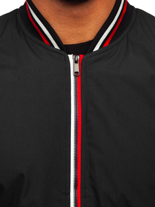Blouson bomber de transition pour homme noir Bolf 84M3001
