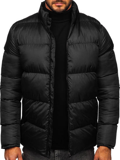 Blouson d'hiver matelassé pour homme noir Bolf 0025