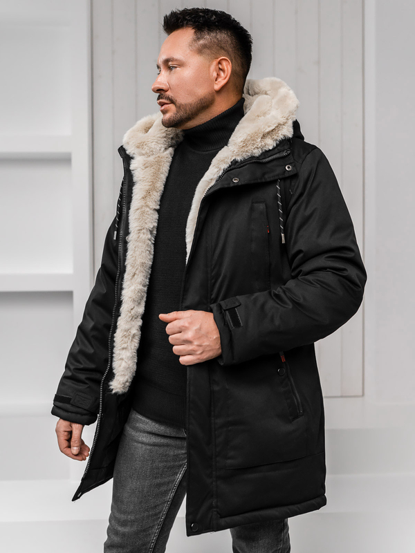 Homme Blouson d'hiver parka Noir Bolf 5M3132A1