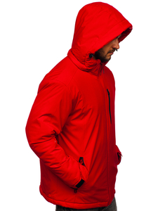 Blouson d'hiver sportif pour homme rouge Bolf HH011