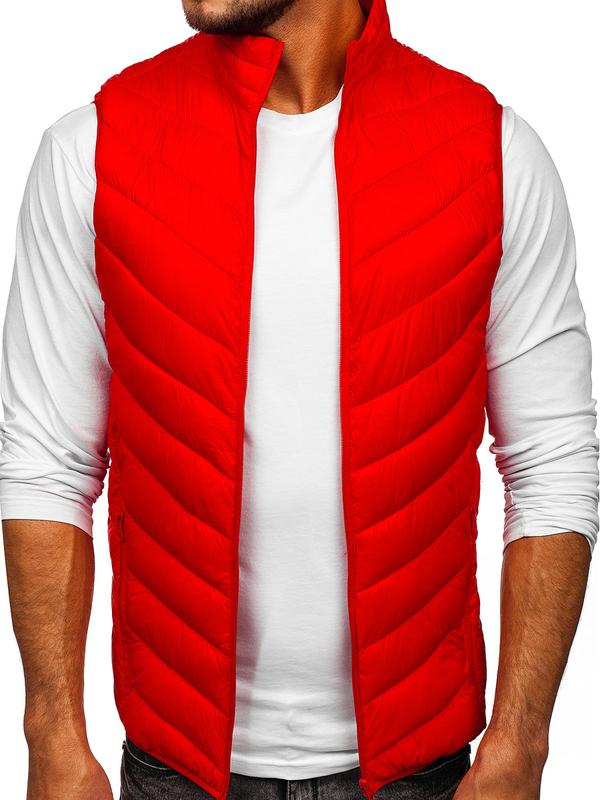 Gilet matelassé pour homme rouge Bolf 13073