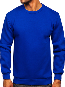 Sweat-shirt bleut sans capuche pour homme Bolf 2001  