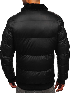 Homme Blouson d'hiver matelassée Noir Bolf M8301