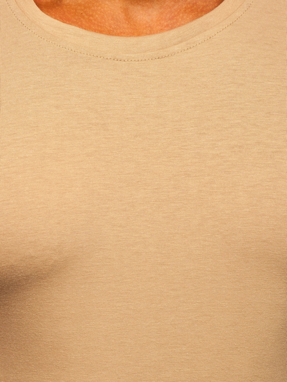 Tee-shirt beige sans imprimé pour homme Bolf 2005-91
