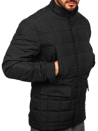 Homme Blouson à mi-saison matelassé Noir Bolf 5M709