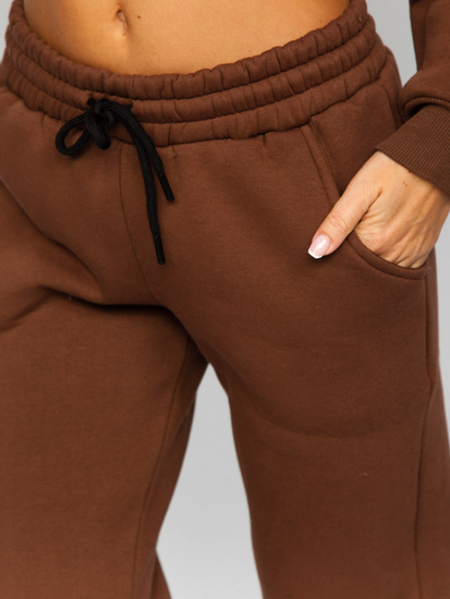 Ensemble de survêtement deux pièces pour femme marron Bolf 5996