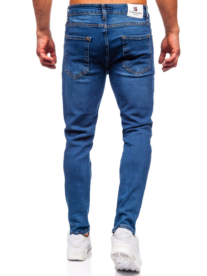 Homme Pantalon en jean slim fit Bleu foncé Bolf 6482