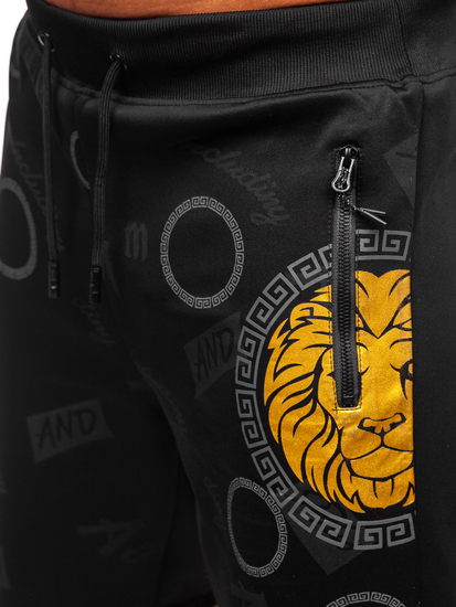 Homme Pantalon court Noir Bolf 8K1125