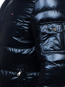 Homme Blouson d'hiver matelassée oversize Bleu foncé Bolf EX2138B