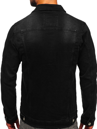 Homme Blouson en jean Noir Bolf 200