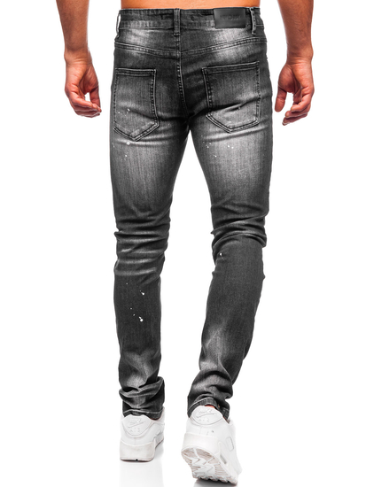 Homme Pantalon en jean slim fit Noir Bolf MP0168N