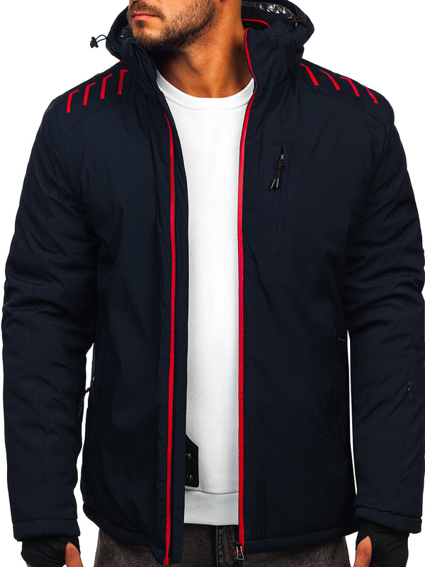 Blouson d'hiver pour homme bleu foncé Bolf 6580