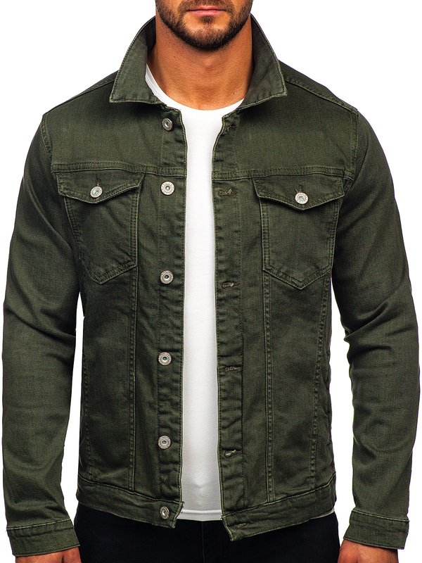 Homme Blouson en jean Khaki Bolf 200