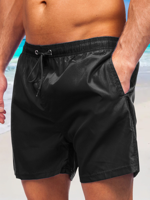 Short de bain noir pour homme Bolf YW02002
