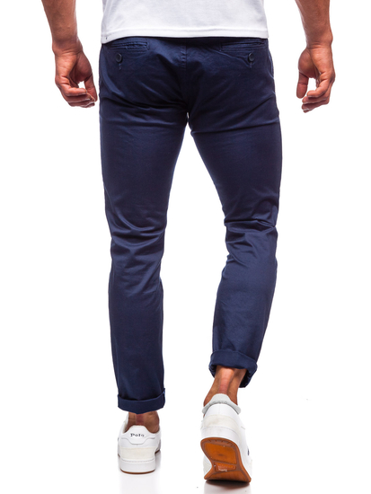 Pantalon chino pour homme bleu foncé Bolf KA6807-11