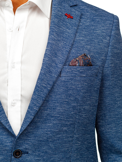 Homme Veste casual Bleu Bolf 019
