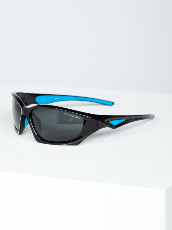 Lunettes de soleil noir-bleu Bolf MIAMI4
