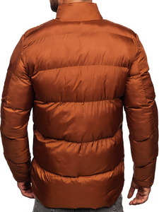 Blouson d'hiver matelassé pour homme marron Bolf 0025