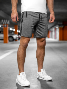 Short de sport pour homme graphite Bolf 68058A