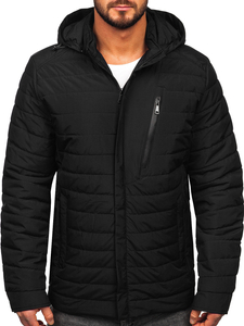 Blouson de transition matelassé pour homme noir Bolf 22M305