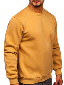 Sweat-shirt brun sans capuche pour homme Bolf 2001  