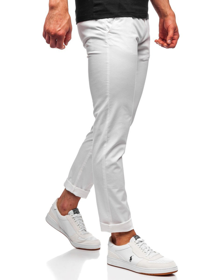 Pantalon chino pour homme blanc Bolf 1146     