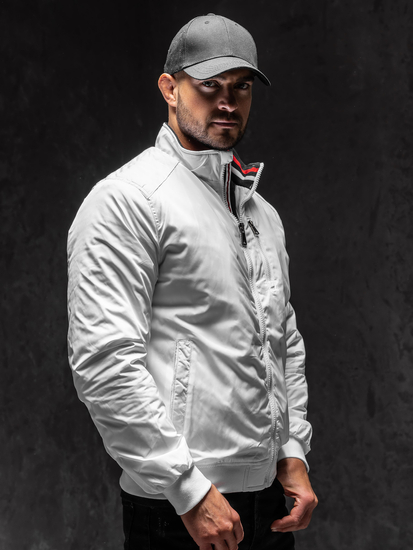 Homme Blouson de transition Blanc Bolf 1907A1