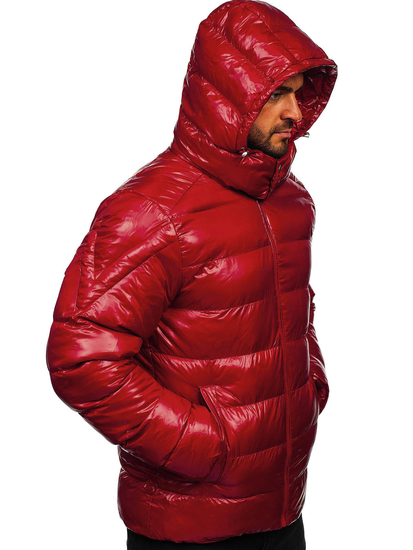 Homme Blouson matelassée d'hiver Rouge Bolf 9981