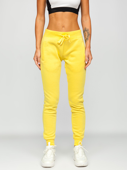 Pantalon de sport pour femme jaune Bolf CK-01-33