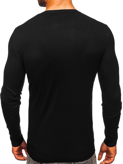 Le pull pour homme noir Bolf MMB602