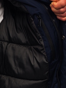 Homme Blouson d'hiver Bleu foncé Bolf 91M9902