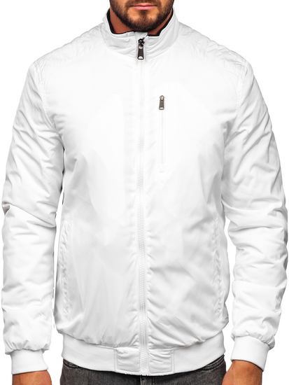 Homme Blouson de transition Blanc Bolf 1907