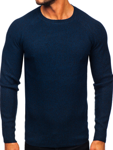 Pull bleu marine homme Bolf H1810