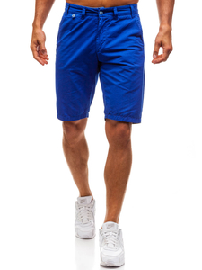 Short en coton bleu pour homme Bolf 3026