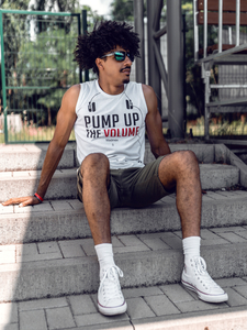 Débardeur imprimé pour homme blanc Bolf 14815A