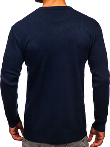 Homme Pull basic Bleu foncé Bolf S8506